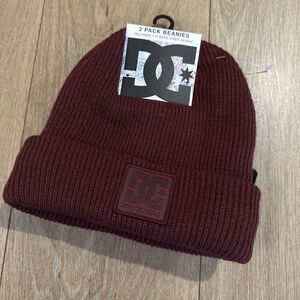 DC Men's 2 Pack Beanies Hats 1‎ Fleece Lined Outdoor NEW